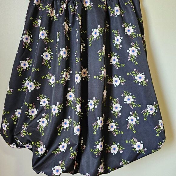 NWT FREE PEOPLE FLORAL IN A BUBBLE MINI DRESS OB1725278 SIZE L / 12 - Picture 4 of 16